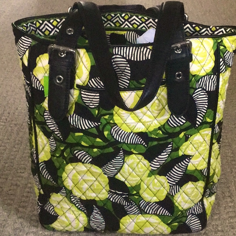 Vera Bradley tall zipper tote